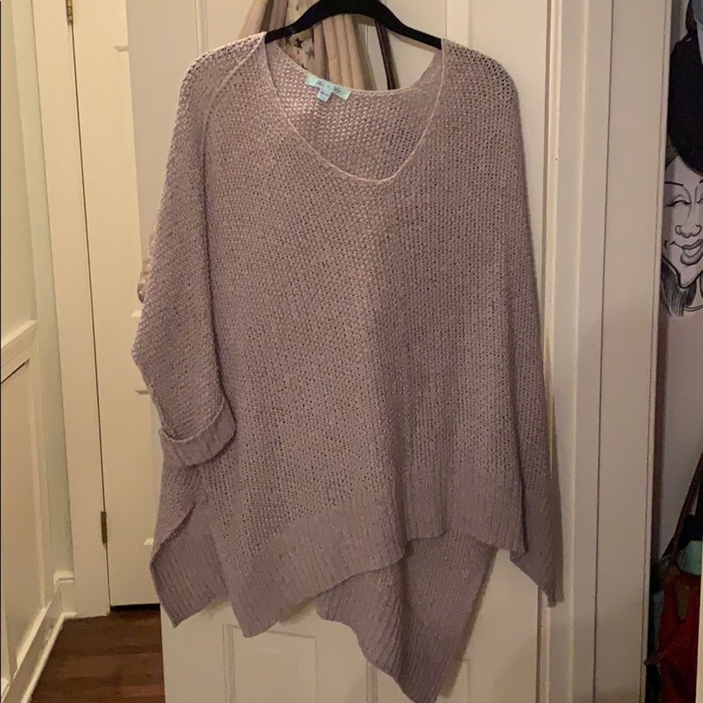 Light purple over sized sweater from she + sky